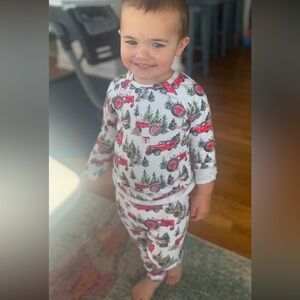 Bamboo holiday pajamas, size 3T. Gently worn